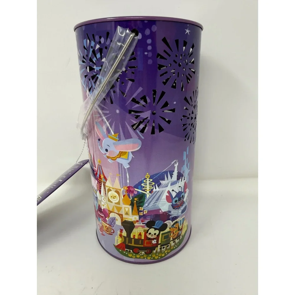 Disney Parks Joey Chou Light-Up Table Lantern Purple Castle Fireworks‎ New